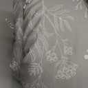 Bedsure Queen Comforter Set - Grey Bed Set, 3 Pieces Cute Floral Bedding, 1 Soft Reversible Botanical Flowers Comforter and 2 Pillow Shams