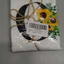 Z-synka Monogrammed Sunflower Hand Towels,Ini-tial O Tea Towel Letter Kitchen Towels,Sunflower Gifts for Women,Monogram Dish Towel 17x23 Inch,Kitchen Bathroom Decorative Ini-tial Gifts for Mom Wife Pack of 2