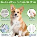 Professional Pet Grooming Dryer Brush 3-in-1 Dog Blow Dryer with Slicker Brush, Adjustable Temp, Overheat Safe, Salon Quality