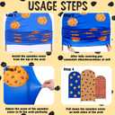 Moukeren 3 Pcs Cookie Theme Arch Backdrop Cover 4ft 5ft 6ft Chocolate Chip Cookie Theme Arch Covers Spandex Backdrop Stand for Birthday Baby Shower Ceremony Photography Party Decoration