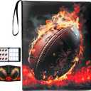 Football Card Binder with Sleeves,900 Pockets Football Card Holder Protectors Albums, Card Storage Organizer Case Compatible with Trading Card and Other Sports Cards