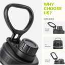 Insulated Water Bottle-18 oz Stainless Steel Vacuum Wide Mouth Sports Flask with Silicone Boot-Reusable Metal Leak Proof Travel Water Bottle for Girls Boys, BPA-Free(Canyon Red)