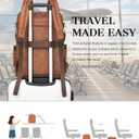 Dora & Liz Laptop Backpack for Women, Leather Travel Backpack with 15.6 Inch Laptop Compartment, College Work Computer Bag