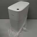 MOPALL Small Bathroom Trash Cans with Lids,Motion Sensor Bathroom Trash Can,Narrow Waterproof Plastic 3.5 Gallon Automatic Adsorption Touchless Garbage Can,White