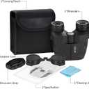 Occer 12x25 Compact Binoculars for Adults and Kids, Large Eyepiece Waterproof Binocular with Low Light Vision,High Powered Easy Focus Binoculars for Bird Watching,Outdoor Hunting,Travel,Sightseeing