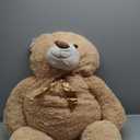 Tezituor Giant Teddy Bear 5 Feet Tall - Light Brown Life Size Teddy Bear Stuffed Animals 59" - Fluffy Huge Teddy Bear with Footprints - Cuddly Love Gift for Girlfriend