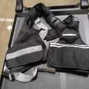 PACEARTH Adjustable Weight Vest 4-10lbs / 11-20lbs / 20-32lbs X-Shape Weighted Vest for Women and Men, Home Workout Ironsand Vest with Zipper Pouch and 6 Weight Packs (4-10lbs, Black)