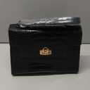 Makukke Shoulder Bag Pu Leather Handbags Crocodile Pattern Top Handle Purse Trendy Crossbody Bag for Women Flap Satchel Bags (Black)