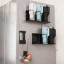 4 Pack Magnetic Cup Holder for Fridge, Water Bottle Cup Holder with Mug Hooks, Tumbler Set with Lid Organizer & Straw Straw Holder, Kitchen Storage for Stanley Cup Accessories