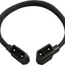 for EcoFlow Extra Battery Power Cord - 40 Inch Gray Braided Connection Cable for Delta Max/Delta 2/Delta 3 Series & Wave 2/3, Incompatible with Pro/Pro 3/Ultra/3 Max
