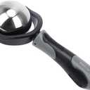 Cold Massage Roller Ball, Cold Therapy Relief, Portable Fitness Ice Roller Ball with Handle, Great Tool for Back/Neck Pain, Muscles Recovery and Inflammation (Black)