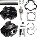 NICHE 60cc Big Bore Piston Gasket Cylinder Head Kit for Yamaha PW50 YF60S 4-Zinger Tri-Zinger BP4-HS000-00 517-11181-01