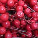 35 Pack Christmas Tree Decorations,9 inch Artificial Red Berry Stems,Red Berries Christmas Decor Christmas Tree Decorations Crafts Wedding Holiday Season Winter Dcor Home Decor