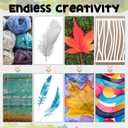 Threlaco 4 Packs Large Gel Printing Plates, 9'' x 12'' Reusable Gel Printing Plate, Printmaking Supplies Art for Card Making, Scrapbooking, Printmaking, Paper Crafts, Monoprinting at Home