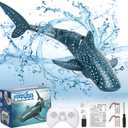 Remote Control Shark Toys, 1:18 Scale High Simulation RC Shark Fish Toys for Swimming Pool Bathroom, 2x700mAh RC Boat Water Toys Great Gift for 6+ Year olds Boys Girls Kids (Dark Green)