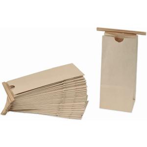 1/2 Pound Kraft Coffee Bags - 50 Count - Brown