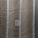 Lightomorrow Large Bulletin Board - 48 x 36 Inches, Decorative Felt Pin Board for Wall - 4' x 3' Foldable Photo Display Board with Self-Adhesive Tape, Includes 20 Push Pins - Beige Brown, 4836 Inches