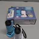 Portable Microscope for Kids Zoom 60x-180x,Handheld Mini Microscope STEM & Science Toys,LED Pocket Little Scientist Microscopes with 12pcs Slides,Gifts for 6,7,8,9,10+ Girls BoysBlue&White