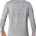 NORTHYARD Men's Hiking Graphic Shirts Long Sleeve UPF 50+ Fishing T-Shirt (L)