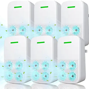 Plug In Air Purifier - Ionizer Air Purifier, Negative Ion Technology - Air Freshener for Home, Bedroom, Office, Smoke, Smokers - Small Air Filter Odor, Pets Smell - Air Cleaner (Pack Of 3)18 Pieces