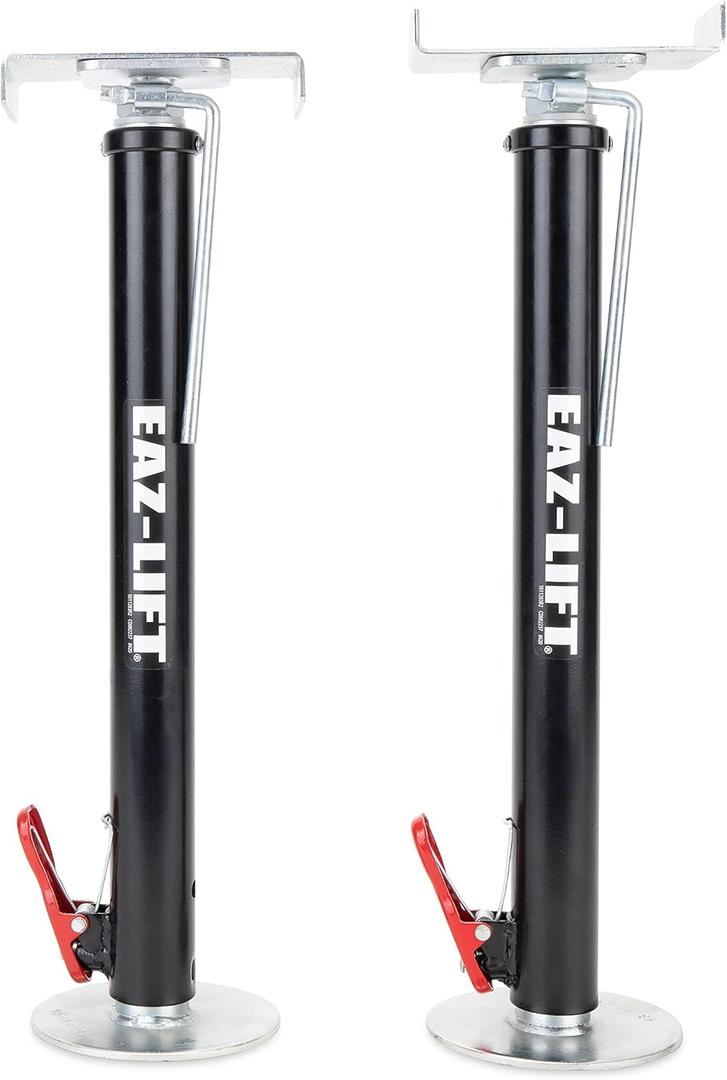 Camco Eaz-Lift Adjustable Camper/RV Slide-Out Supports - Features a 5,000lb Weight Capacity per Support, a Quick Release Pin, and Incremental Lock Positions - Adjusts from 19 to 49-In - 2-Pack (48870)