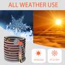 Garden Hose 10 ft 5/8,Heavy Duty Rubber Water Hose,Hybrid Durable Flexible Hose,Lightweight No Kink Hose for Outdoor Yard Lawn Condo Patio with Sprayer Nozzle and 3/4''Brass Solid Fittings