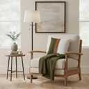 Set of 2 Farmhouse Cotton Throw Pillow Covers 18x18 Decorative Rustic Pillow Case Olive Green and White Square Cushion Case for Sofa Couch Bed Modern Faux Leather Pillowcase