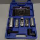 Orion Motor Tech 7pc Oxygen Sensor Socket Set, 1/2 & 3/8 in. Drive O2 Sensor Removal Set with 22 mm 27 mm 29 mm Sockets, Oxygen Thermal Oil Pressure Sensor Removers for Oil Vacuum Fuel Injector Switch