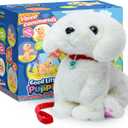 Voice Command Labrador Puppy Robot Dog - Interactive Plush Pet Kids Toys, Knows 6 Tricks and Likes Walks, Stuffed Animal Toddler Toys for Girls and Boys 3 Year Old and Above Gifts