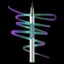 Multichrome Liquid Eyeliner - Metallic Chrome Glitter Chameleon Color Shifting, Glide on Smooth,Waterproof, Long-lasting, Smudge-proof, Green Cyan Blue