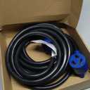 Kanayu 25 FT 3 Prong Dryer/EV Extension Cord 30 Amp Compatible with NEMA 10-30P to 10-30R for Level 2 EV Charging and Dryer Power Flexible Cable STW 10 Gauge Cord with Grip Handle ETL Listed (Blue)