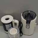 Juicer Machines, 2-in-1 Cold Press Juicer for Juice & Sorbet, suit for Vegetable and Fruit with 5-Inch Wide Chute, Powerful Masticating//High-Yield High Nutrients/Rev Mode/Easier Clean (White)