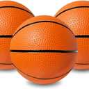 Botabee 5-Inch Mini Basketball Balls Set of 3 - Ideally Sized for Boys, Toddlers - Indoor and Outdoor Pool Basketball for Mini Hoops - Exciting Over The Door Ball Games - Orange and Black