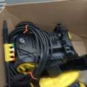 5000PSI PowerWasher with 4 Quick Connect Nozzles, Foam Cannon for Car, Lane, Patio Cleaning, Hydro Jet Pressure Hose Water Wand for Gutter Patio Car Garden Window, Yellow