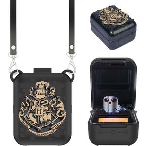 for Wizarding World Harry Potter, Bitzee Interactive Toy Silicone Case with Lanyard, Full Protective Case Cover with Bitzee Harry Potter Interactive Toy Digital Pet-Black