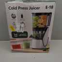 EanOruus Juicer Machines, 3-in-1 Cold Press Juicer with 6.5" Extra Large Chute, 100oz Large Capacity, AC Motor, Makes Juice, Nut Milk & Sorbet, Bright White