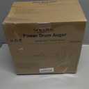 Drain Auger, Clog Remover with Drill Adapter, 25 Feet Flexible Plumbing Snake Use Manually or Powered for Kitchen, Bathroom and Shower Sink, Comes with Gloves (Blue)