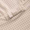 CIDER Gingham Tops for Women Plaid Going Out Tops Sleeveless Cute Tank Bow Summer Shirt (X-Small, Ivory)