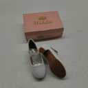 Dufannie Girls Dress Shoes Low Heel Princess Flats Mary Jane Flower Wedding Party Glitter Shoes for Kids Toddler Kid's 11