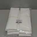 LimonLaviu Plastic Bags - 300 Pack (11.5'x 6.5" x 21') with Handles for Small Business, Restaurants, Grocery & Trash (White)