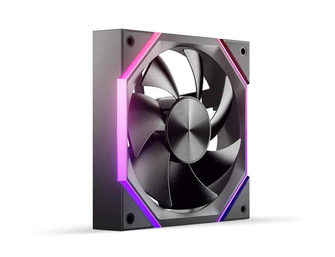Asiahorse Nyota A14 140mm PC Case Fan – High-Efficiency Cooling, Customizable ARGB Lighting, Adjustable 800-1800 RPM PWM Control, Ultra-Quiet <29 dB Fluid Dynamic Bearings, Stylish Aesthetic RGB Fans