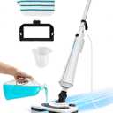 Steam Mops for Floor Cleaning, 1300W Floor Steamer with Detergent Chamber, 25S Heat Up, Lightweight Steamer for Cleaning with 2 Washable Pads, Safe for Tiles, Upholstery, Carpet, Hardwood