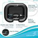 Circa Air Portable Shampoo Bowls For Home - Inflatable Hair Washing Basin For Bedridden and Station for Kids, Portable Sink for Washing Hair, Dread Locs Detox Tub Blow Up Shampoo Basin, Loc Bath