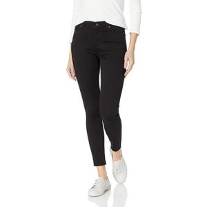 Amazon Essentials Women's Mid-Rise Stretchy Skinny Jeans, Black, 20