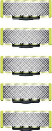 5 Pack Replacement Blades Compatible with Norelco One 1 Blade, Durable Stainless Steel, Trim, Edge and Shave,Suitable spare blades QP210/80 QP2515 QP2520 QP6510 QP6530