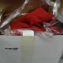 72 Inch Christmas Tree Skirt, Double-Sided Knit Red Tree Skirt for 12 ft Tree to 10ft Tree, Large Knitted Tree Skirt with Snowflakes Patterns for Christmas Tree Decorations Party Holiday