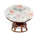 Tikitup Papasan Chair Cushion Cover, Outdoor Waterproof papasan Chair Cushion Cover, Egg Chair Cushion Covers, Colorfast Soft Skin-Friendly Polyester Fiber (Camellia Design, 55 in)
