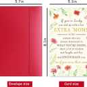 2 x Mother’s Day Card for Bonus Mom, Mom Mothers Day Card Gift from Husband Stepchild, Heartfelt Stepmom Appreciation Cards