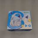 iClever BTH12 Kids Bluetooth Headphones,Colorful LED Lights Kids Headphones Wireless,74/85dBA Safe Volume,85H Playtime,Fast Charging,Bluetooth 5.2,Over Ear,Built-in Mic for iPad/Tablet/Airplane,Blue