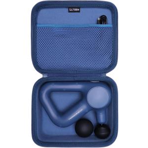 LTGEM Massage Case Compatible with TheraGun Relief Handheld Percussion Massage Gun/Neck/Back/Leg/Shoulder Massage Gun - Travel Protective Carrying Storage Bag, Blue(Case Only)